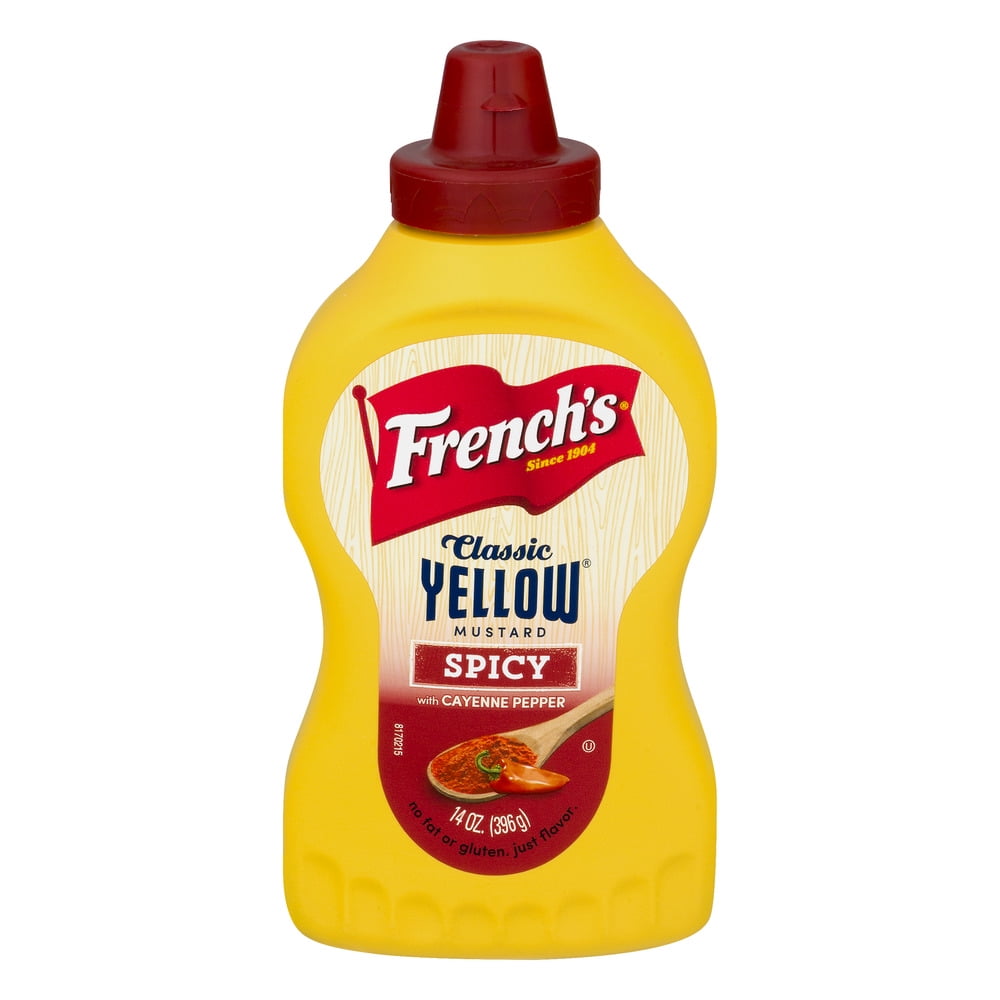 French's Classic Yellow Mustard Spicy With Cayenne Pepper, 14.0 OZ by The French's Food Company LLC