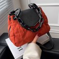 thumbnail image 4 of Bolso acolchado para mujer Correa ajustable con cerrojo Bolso de viaje para mujer (rojo), 4 of 9