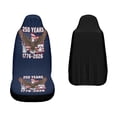 thumbnail image 3 of 2pcs 250 Years Patriotic Symbols Car Seat Covers, Eagle Liberty Bell & Statue of Liberty Print, Universal Fit for Cars SUVs Trucks, Durable Auto Accessories, 3 of 6