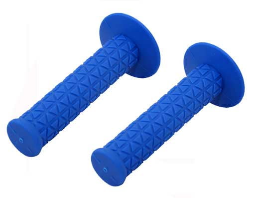 blue bike grips