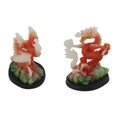 thumbnail image 1 of Pair of Colorful Dragon Phoenix Statues, 1 of 1