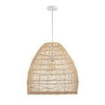 thumbnail image 2 of Luka Cream 1-Light Rattan Dome Basket Pendant Light, 2 of 5