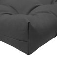 thumbnail image 3 of Ebony Outdoor Settee Cushion 19 x 19 in Solid Black, 3 of 6