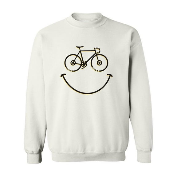 Smile Bicycle. Sweatshirt Men -Image by Shutterstock, Male Large