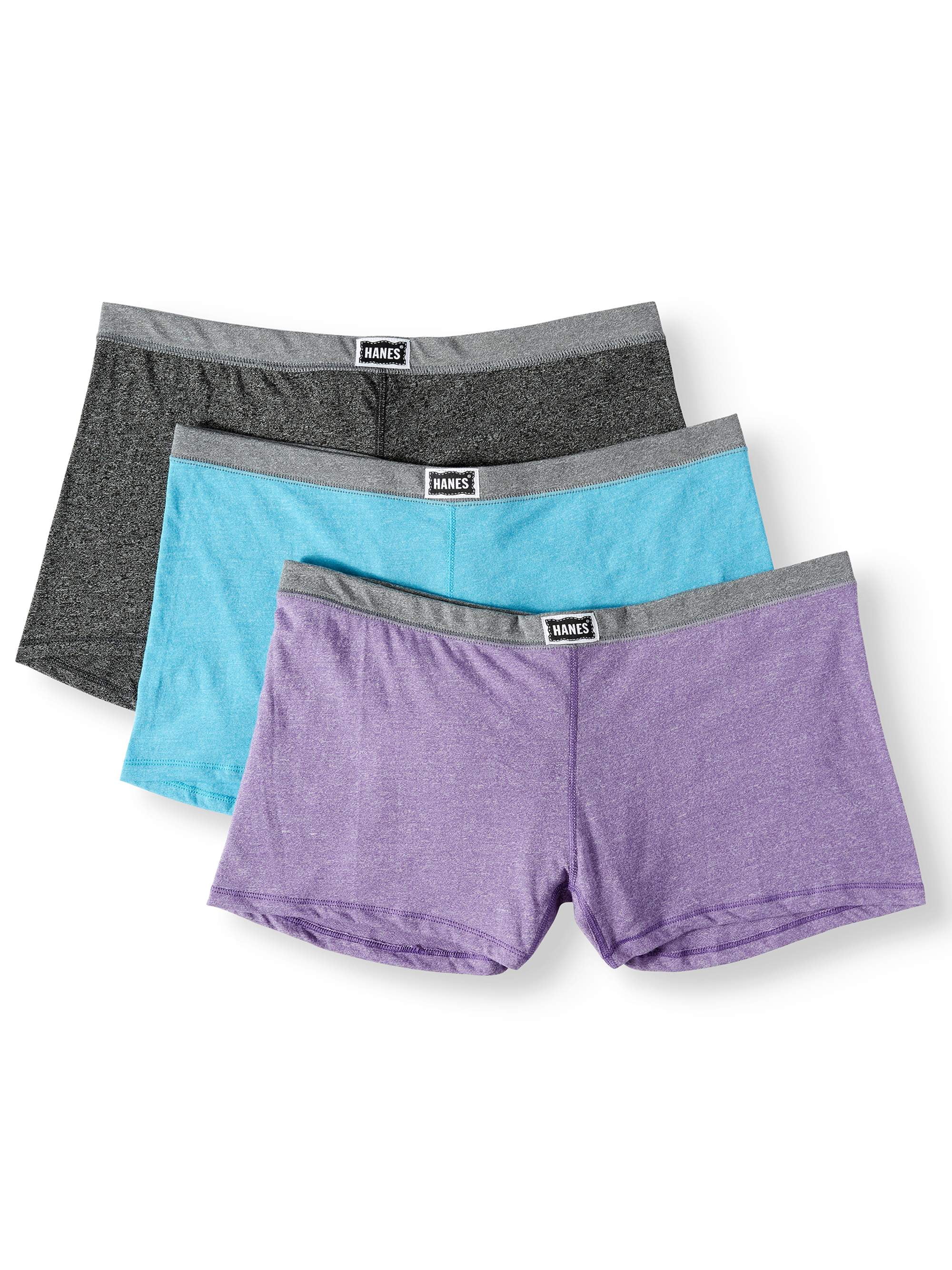 Hanes Women's 1901 heritage comfortsoft boyshorts, 3 pack