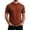 Brown*, variant on RUTAYY Men's T-Shirts Short Sleeve Solid Color Knit Tee Shirts Breathable Wicking Crew Neck Casual Layering Tops Daily Wear Fashion Seaside Tees