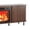Walnut - 70", variant on Ktaxon 58" TV Stand with Fireplace Heater, Modern Media Console Center for up to 65" TVs, Farmhouse Black Storage Cabinet with Adjustable Shelves