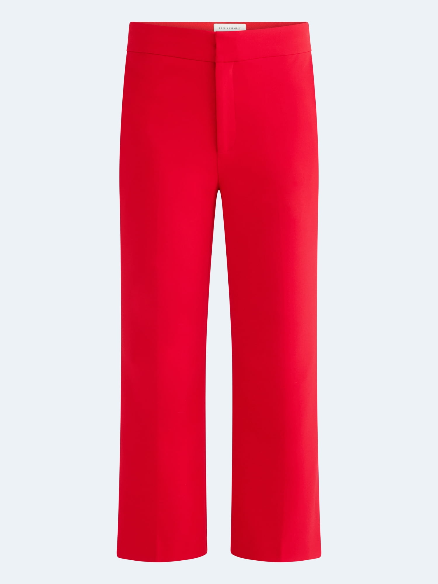 Free Assembly Women's and Women's Plus Cropped Kick Flare Trousers, 26" Inseam, Sizes 0-18