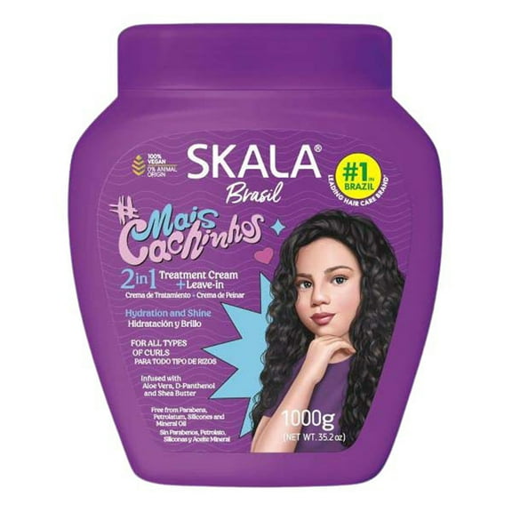 Skala Mais Cachinhos 2-in-1 Treatment Cream and Leave-in - 35.2oz