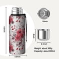 thumbnail image 7 of 20 Oz Pioneer Flower Coffee Tumbler Double Wall Insulated Stainless Steel Water Bottle | Metal Reusable Thermoses Flask with Cup Cap | Leak & Sweat Proof with Anti-Dust Lid, 7 of 7