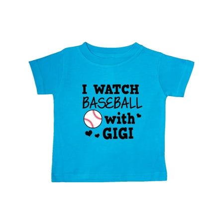 

Inktastic I Watch Baseball with My Gigi Gift Baby Boy or Baby Girl T-Shirt