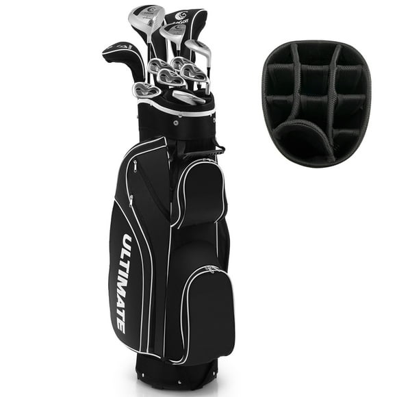 Ladies Womens Complete Golf Clubs Set 10 Pieces Includes Alloy Driver Black