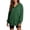 Green, variant on hlysgo Women's Long Sleeve Sweatshirt Full Zip Up Hoodie Drawstring Sweat Jacket Casual Loose Winter Outerwear Tops with Pockets Light Blue,L
