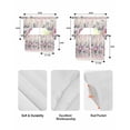 thumbnail image 5 of Pink Roses Floral Swag Curtains for Living Room/Bedroom Windows, Vintage Romance Botanical Flowers Kitchen Curtains and Valances Set 36 Inch Length, Light Filtering Swags Valance Curtain Panels, 5 of 5