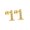 Gold 1, variant on Cubic Zirconia Number 1-9 Stud Earrings for Women Elegant Ear Jewelry Silver 6