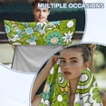 thumbnail image 6 of Kuiaobaty Groovy Flower Print Towel Car Seat Covers Front Seats with Storage Bag 60 x 33 Inch Sweat Towels for Car Seats Universal Fit Truck Sedan SUV, Machine Washable, Green, 6 of 7