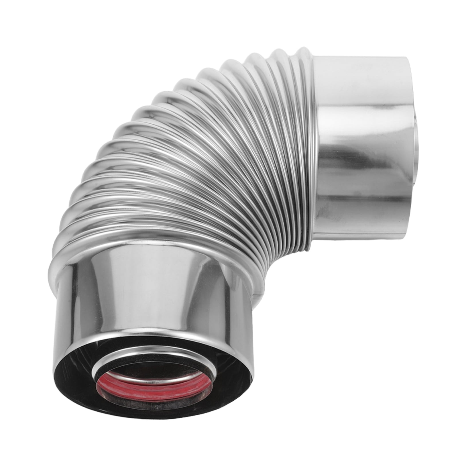 DEEPCRAFF Compact Stainless Steel Stove Pipe Elbow Leakproof Design for Tight Space Ventilation
