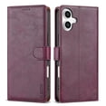 thumbnail image 7 of ChicShell Compatible with iPhone 16 Plus Wallet Case, PU Leather Flip Case with Card Holders RFID Blocking Shockproof Phone Cover, Winered, 7 of 7