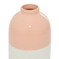 thumbnail image 4 of DecMode 6"W, 9.75"H Stoneware Modern Vase, Pink, 1 - Piece, 4 of 7