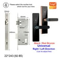 thumbnail image 2 of Smart Door Lock Tuya Electronic Lock Fingerprint Lock Password IC Card Key USB Charge For Smart Home, 2 of 6