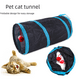 thumbnail image 4 of Túnel para gatos en forma de S, canal para mascotas, pista para gatos, taladro y rueda, canal pequeño para gatos, juguete para gatos, 4 of 5