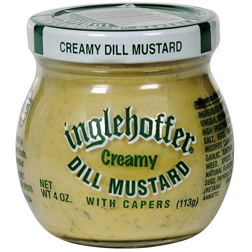 Inglehoffer Creamy Dill Mustard With Capers 4 Oz Pack Of 12 Walmart Com Walmart Com