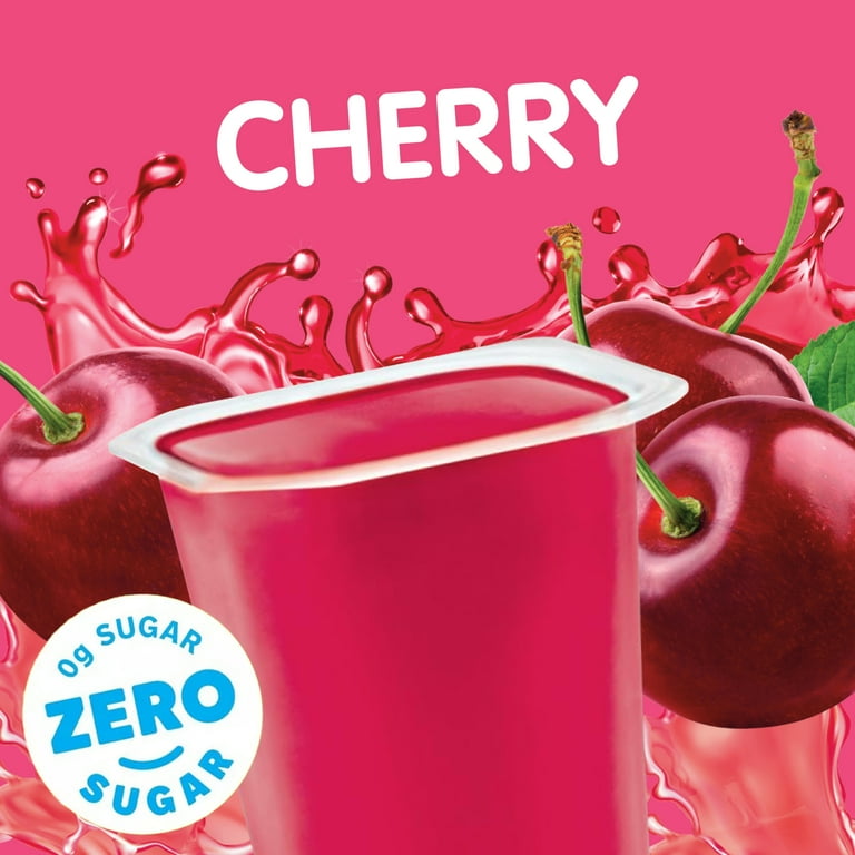 新品未使用 箱付き CheriShe candygel 韓国シロップジェル Snack Pack Sugar Free Cherry Flavored Juicy Gels, 4 Count Food