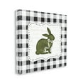 thumbnail image 3 of Festive Easter Bunny Ribbon Spring Plaid Pattern Animals & Insects Graphic Art Gallery-Wrapped Canvas Print Wall Art, 3 of 5