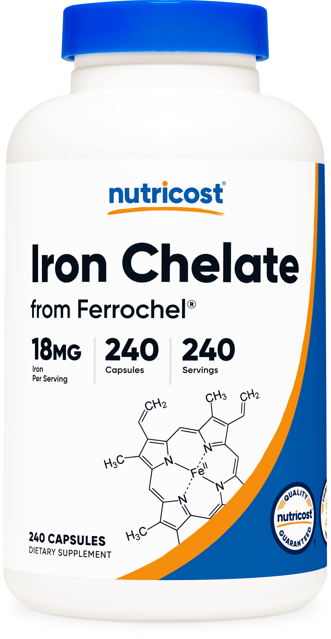 Nutricost Iron Supplement From Ferrochel Ferrous Bisglycinate Chelate 