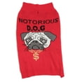 thumbnail image 2 of #followme Dog Sweaters Clothes for Dogs 6834-323-XXL (Red -Notorious D.o.g., Dog X-Small), 2 of 3