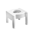 thumbnail image 4 of Seniors Squatting Toilet Stool Chair for Bathroom Rounded Edge Commode Stool White Hard Top, 4 of 8