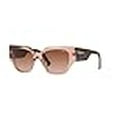 thumbnail image 3 of Vogue Eyewear Woman Sunglasses Transparent Pink Frame, Brown Gradient Lenses, 52MM, 3 of 4