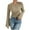 Beige, variant on Lmueinov Women's Long Sleeve Shirts Casual Crew Neck Bell Sleeve Ribbed Ruched Tunic Tops Women Going Out Clothes