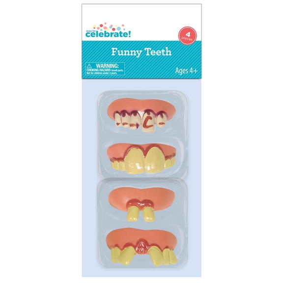 Funny Teeth Party Favors, 4 Pieces, by Way To Celebrate