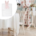 thumbnail image 1 of Funda de silla con orejas de conejo de Pascua, lavable, elástica, con adorno para el respaldo de la silla, ideal para cocina, granja, festival. peluche largo, 1 of 8