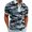 Grey, variant on Mens Graphic T-shirts Short Sleeve Zip Polo Shirts Camo Print Lapel Casual Daily Summer Top Grey XXXL