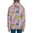 thumbnail image 6 of Pofeuu Cartoon Donuts Print Teenage Zipper Hoodie Sweatshirts Hooded Casual Jackets With Pocket For Boys Girls-Small, 6 of 6