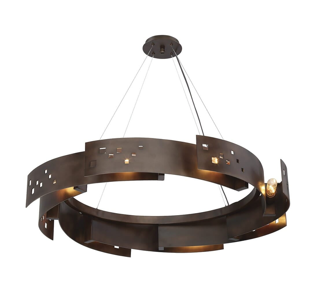 Savoy House Odessa 8-Light Pendant in Bronze Ore 7-161-8-61