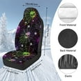 thumbnail image 7 of Uorisanigo 2 Pcs Car Seat Cover Front Saddle Blanket Cobweb Skull Comfort Covers Auto Interior Accessories Protetion Car Mat Covers Universal Fit for Most Cars SUV Van Truck, 7 of 7