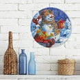 thumbnail image 7 of Dreamtimes Christmas Snowman Wall Clock, 10 Inch Silent Non Ticking Round Clock Oil Painting Clock Easy to Read Clock for Living Room Bedroom Bathroom Home Decor, 7 of 7