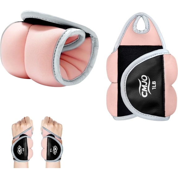 KKFEN-Wrist Weights with Thumb Loops Lock for Men Women 0.5lb*2 1lb*2 2lbs*2 Ankle Weights Weighted Gloves for Strength Training Running Walking Exercises