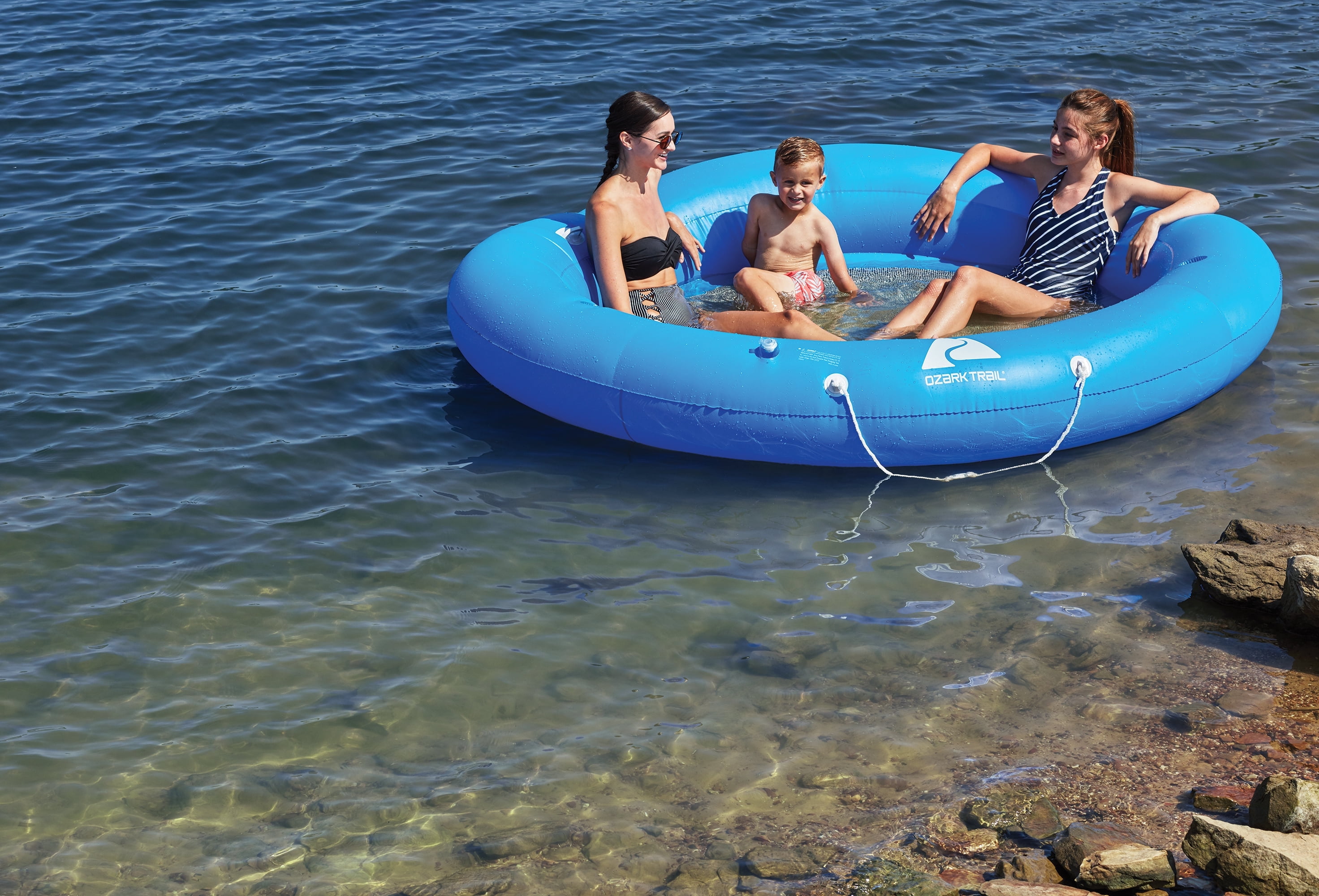 Ozark Trail Jumbo Unisex Blue Water Hammock Pool Float for Age