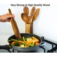 thumbnail image 6 of VERMON Wooden Cooking Utensil Set, 5 pcs, 6 of 8