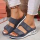 thumbnail image 2 of WILLBEST Sandalias Para Playa Para Mujer, Sandalias De Moda Con Nuevo Patrón, Color Sólido, Decoración, Cuña, Zapatos Casuales Ligeros Y Cómodos., 2 of 9
