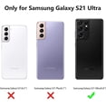 thumbnail image 2 of Galaxy S21 Ultra Case, Designed for Electroplated Samsung Galaxy S21 Ultra 4G/5G Phone Case, Case Soft TPU Protective Shockproof Flexible Samsung Galaxy S21 Ultra Case 6.8 inch,Red, 2 of 11