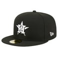 thumbnail image 3 of Men's New Era Black Houston Astros Logo 59FIFTY Fitted Hat, 3 of 6