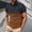Brown, variant on Short Sleeve T Shirts for Man Yellow Cow Collared Tops Paisley Boho Polos Dress Shirts for Men
