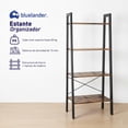 thumbnail image 3 of Estante Organizador de 4 Niveles Bluelander, Estanteria de Escalera, Organizador, Café Obscuro, 3 of 5
