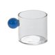 thumbnail image 5 of Mini taza de café Decoración Mango redondo Taza de bebida Taza de bebida Taza de vidrio transparente de una sola capa Taza de leche pequeña para , Azul perfecl pequeñas tazas de leche, 5 of 8