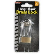 Long shank brass lock with keys - Pack of 24